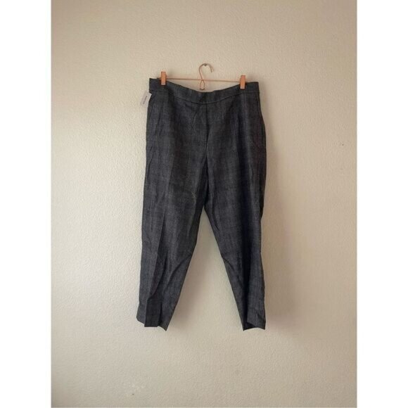NWT aritzia babaton wool cashmere plaid Conan pants 16‎ - Picture 1 of 10